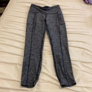 girls navy workout leggings